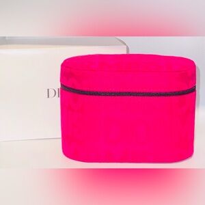 Dior Miss Dior Pink Beauty Cosmetic Makeup Case Bag Pouch NIB 5.5in x 4in x 3in